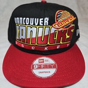 NewEra Vancouver Canucks 9FIFTY Script A-Frame Snapback Hat Cap Adjustable